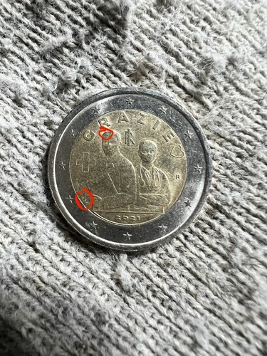 Euro errore conio - conio, grazie