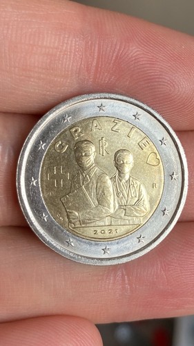 Moneta euro grazie 2021 - moneta, 2