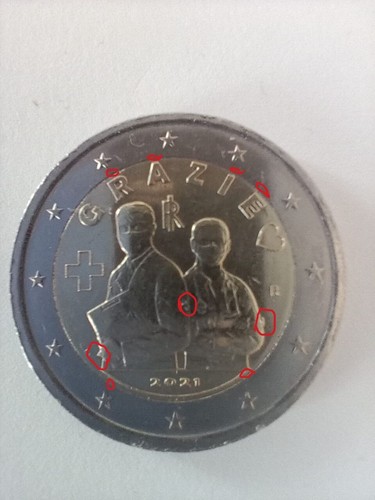 Moneta euro grazie - moneta,