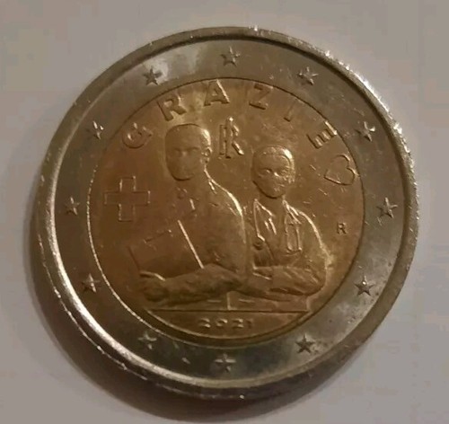 Moneta euro 2021 covid - 2,