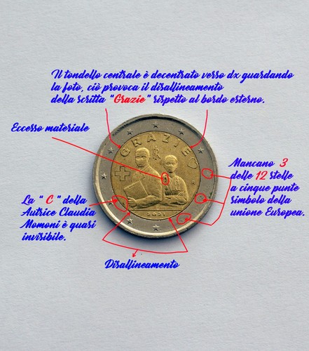 Moneta euro italia 2021 - moneta,
