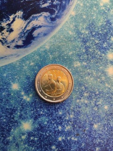 Moneta euro rara grazie - moneta, 2