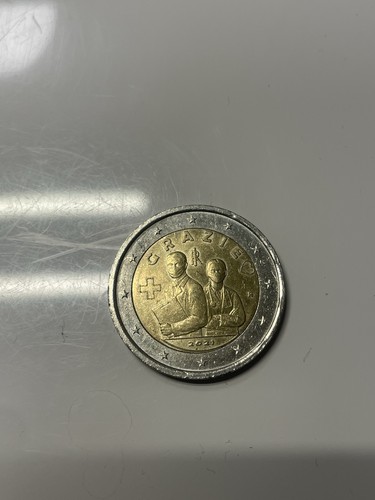 Moneta euro grazie - moneta,