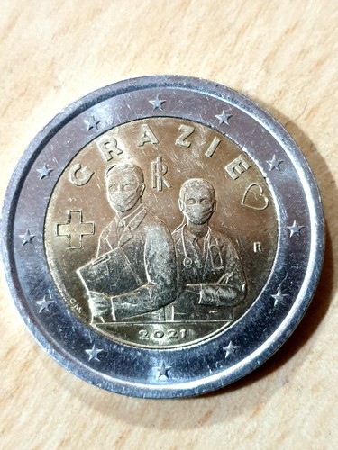 Moneta euro grazie - euro, rara